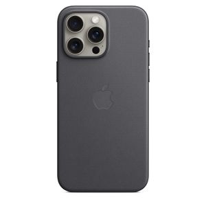Apple iPhone 15 Pro Max Feingewebe Case mit MagSafe Schwarz iPhone 15 Pro Max