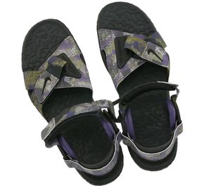 NIKE ACG Air Deschutz+ Special Edition Damen Sandalen komfortable Trekking-Sandalette Schwarz/Violett, Größe:36