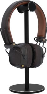 QUVIO Kopfhörerhalter - Headset Stand - Kopfhörerhalter - Kopfhörerhalter - Schwarz - Metall - 10 x 10 x 23,5 cm (lxbxh)