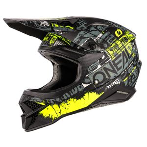 Oneal 3Series Ride Motocross Helm Farbe: Schwarz/Neon Gelb, Grösse: S (55/56)