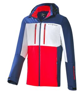 BLACK CREVICE - Herren Wintersport Jacke | Farbe: Blau/Rot | Größe: L