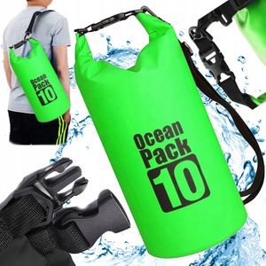 Korbi | Vodotesná taška Duffel 10L - zelená - odolný nylon - ideálna na kajak a do prírody