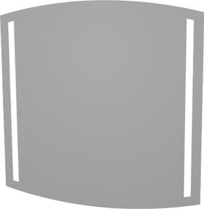FACKELMANN LED Spiegel B.STYLE / Wandspiegel mit LED-Beleuchtung / Maße (B x H x T): ca. 80,5 x 80 x 2 cm / Ambientebeleuchtung / hochwertiger & moderner Badezimmerspiegel / Breite: 80,5 cm