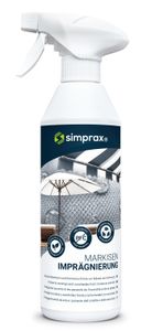 simprax® Markisen Imprägnierung 500ml Imprägnierspray Imprägniermittel Markise Sonnenschirm UV-stabil