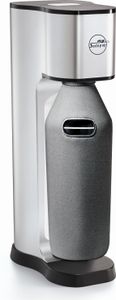 MYSODAPOP Wassersprudler Joy Prestige, silver, 2 Glaskaraffen 850ml mit Bottle Shirt, CO2-Zylinder