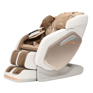 WELLIRA 3D Massagesessel PASSERO Zero-Gravity Massagestuhl mit Wärmefunktion, Timerfunktion, inkl. Lautsprecher, Luftdruckmassage, beige/weiß