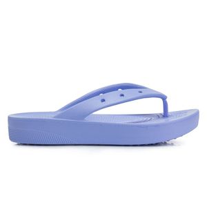Crocs classic plattform flip Damenschuhe Pantoletten Blau Freizeit, Schuhgröße:36 EU