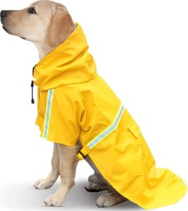 Wasserdichter Hunderegenmantel, Outdoor-Pelz-Haustierregenmantel, Hunderegenponcho mit reflektierendem reflektierendem Regenmantel für Hunde