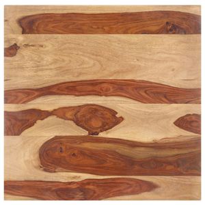 Tischplatte Massivholz Palisander 15-16 mm 80×80 cm