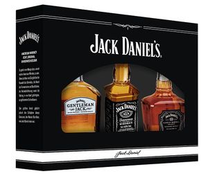 Jack Daniel's Tasting Box | Jack Daniel's Old No. 7 Tennessee Whiskey 0,05 l - Gentleman Jack Rare Tennessee Whiskey 0,05 l - Jack Daniel's Single Barrel Select 0,05 l | 40 % vol - 45% vol | 0,15 l