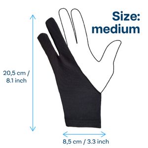 MMOBIEL Digitaler Zeichenhandschuh Künstlerhandschuh für Zeichentablett 2 Stück Medium A