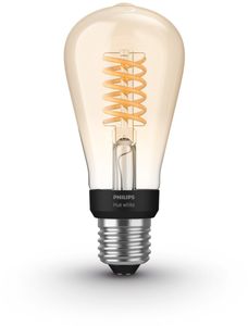 Philips Hue LED-Leuchtmittel White E 27 warmweiß, Edisonform 7 W warmweiß