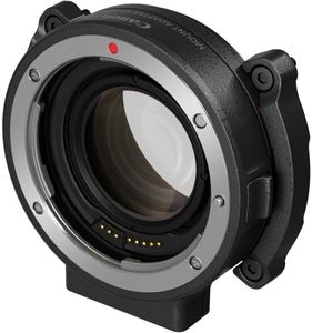 Canon EF-EOS R 0.71x, Canon EF, Canon RF, Schwarz, Metallisch, 0,71x, 200 g, 77,2 mm