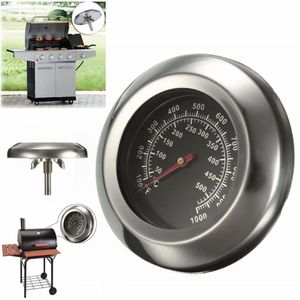 NEU 50 - 500℃ BBQ Thermometer Bratenthermometer Edelstahl-Gasgrill Grillthermometer