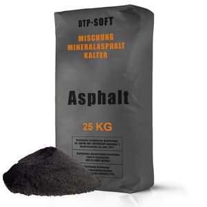 25 kg Kaltasphalt 0-8 mm Reparaturasphalt Asphalt Kaltmischgut 25kg
