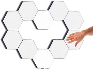 INF LED Wandbeleuchtung Hexagon mit Touch 10 Platten