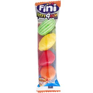 Fini Bubble Gum Fizzy 4 Gums Range Fruit Mix Kaugummi Früchte 20g