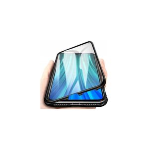 360° Magnet Full Slim Metal Case Protective Case Kryt na mobilný telefón s ochranným sklom spredu a zozadu Black pre Samsung Galaxy A53 5G