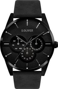 s.Oliver Herren Uhr Armbanduhr Leder SO-3572-LM