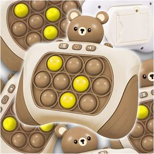 Pop It Arcade Spiel Kinderspielzeug Elektronischer Anti-Stress Teddybär