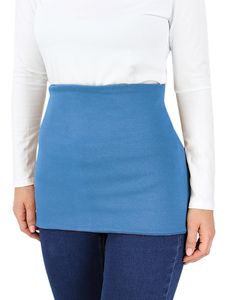 Alkato Damen Elastischer Nierenwärmer Shirtverlängerung Rückenwärmer Einfarbig, Farbe: Jeans, Größe: S