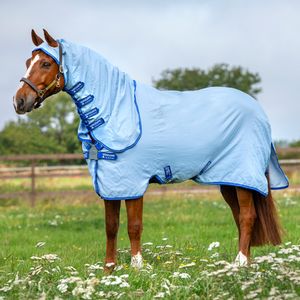 Horseware Amigo Ripstop Hoody - Azure Blue, Größe:140