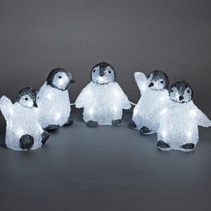 Konstsmide LED 5er Acryl Pinguine Licht Beleuchtung Dekoration Winter