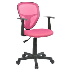 Schreibtischstuhl Kinderdrehstuhl Bürostuhl Drehstuhl STUDIO in pink rosa mit Armlehnen, höhenverstellbar