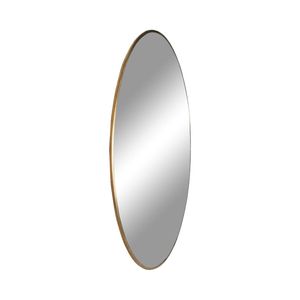 Jersey Spiegel rund mit goldenem Rahmen | Dekorativer Wandspiegel ⌀ 80cm zum Aufhängen