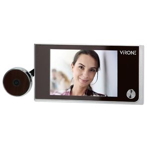 Virone Türspion Kamera LCD 3,5" Weitwinkelobjektiv Batteriebetrieben Silber