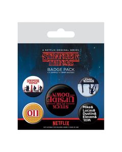Stranger Things Ansteck-Buttons 5er-Pack Upside Down