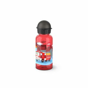 Emsa N30512 Kids Tritan Trinkflasche | Fassungsvermögen: 0,4 Liter | 100% sicher/praktisch/hygienisch/dicht/unbedenklich | robust | Design: Fire Brigade