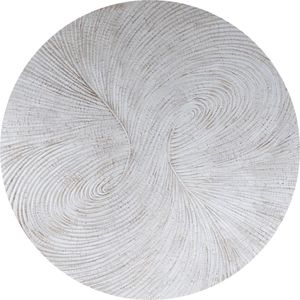 PTMD Wanddekoration Wiktor - 180x3x180 cm - Mdf - Weiß