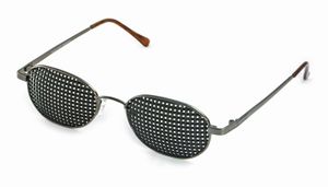 Rasterbrille 420-GAP - anthranziter Metallrahmen - quadratischer Raster