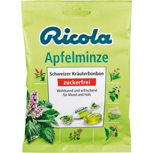 Ricola Apfelminze Schweizer Bonbons ohne Zucker frisch und fruchtig 75g