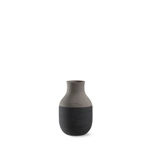 Kähler Design - Omaggio Circulare Vase H: 12,5 cm, anthrazit grau