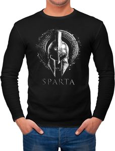 Herren Long-Sleeve Aufdruck Sparta Helm Krieger Warrior Langarm-Shirt Neverless® schwarz schwarz S Herren Long-Sleeve Aufdruck Sparta Helm Krieger Warrior Langarm-Shirt Neverless® schwarz schwarz S