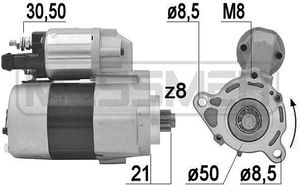 ERA 220892A - OE 047 911 023 B Anlasser, Starter für Arosa (6H), Lupo (6E1, 6X1)