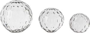 Casa Padrino Designer Glas Briefbeschwerer 3er Set - Luxus Dekoration