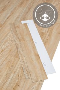 Vinylplanken selbstklebend - Vinylboden - Dielen Holzoptik Eicheoptik Hell - Bodenbelag - Stärke 1,5 mm - 15,2 x 91,4 cm 32 Planken - 4,46 m²