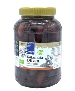 Kalamata Oliven mit Stein 920g Jassas GR15