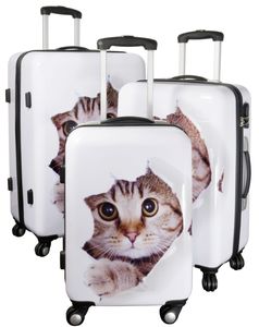 Die Koffermarke Polycarbonat-Kofferset 3-teilig Katze