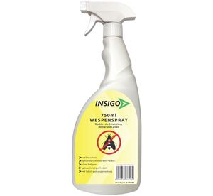 INSIGO 750ml Anti Wespen Spray Mittel Schutz gegen Nest Abwehr Bekämpfung EX Gift Ungeziefer