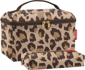 Reisenthel Beautycase Geschenk-Set Kulturtasche Schminktasche FG, Farbe:Leo Macchiato