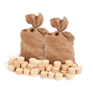 Floranica Holzbriketts 100% Gepresste Rundholzbriketts 2 x 125kg im Jutesack Brikett Ideal für Kamin Ofen Raketenofen Grill Umweltfreundlich Hohe Brennwert Raucharm