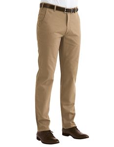 Brook Taverner Herren Chinohose Business Casual Collection Miami Fit Chino 8807 Beige 42R(58)/31,5