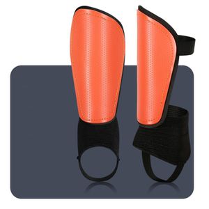 Schienbeinschoner Fußball Schienbein Guards Schienbein Pads für Fußball mit Knöchelschutz,Verstellbaren Riemen,Fußballausrüstung XL Orange