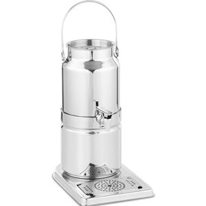 APS Milchkanne Milchspender TOP FRESH aus Edelstahl mit Zapfhahn und Kühlakku Kapazität: 3 Liter  BxTxH: 21 x 32 x 39 cm