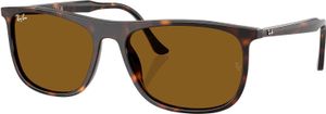 Ray-Ban Rechteckige Sonnenbrille RB2216, Braun One Size