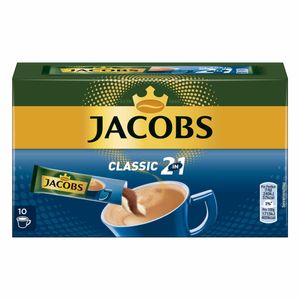 Jacobs Classic 2in1 Sticks | löslicher Kaffee | 10 Portionen